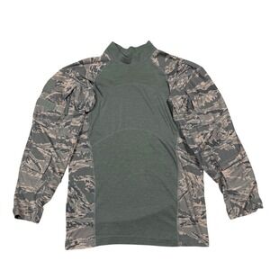 Wild Things Tactical‎ Combat Shirt Mens M Green Camouflage Military Long Sleeve